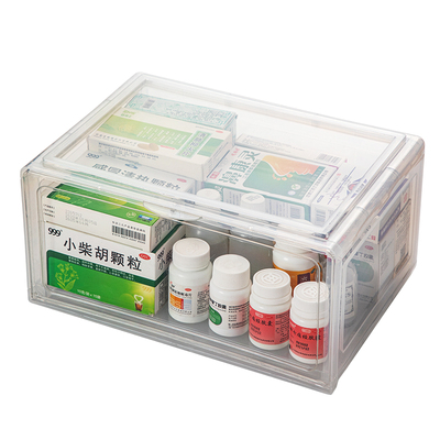 药箱收纳柜家庭装大容量药品置物架药物收纳盒家用老年人常用药箱