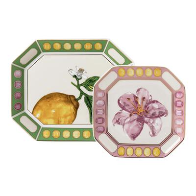 【2025新品】Swarovski X Rosenthal 伊蒂利娅系列陶瓷满绘八角盘