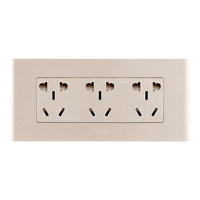 公牛118型开关插座面板暗装金色