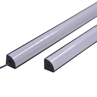 LED12V24V硬灯条超高亮橱窗展柜灯V型90度45度发光带灯罩可定制