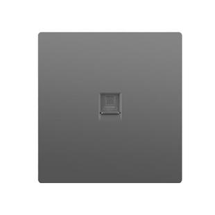 国际电工86型家用网线插网络电话电视TV超五类六类双电脑插座面板