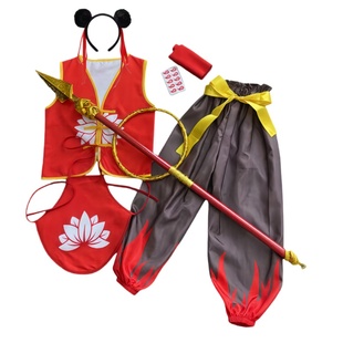 哪吒衣服儿童男女童哪吒之魔童降世同款服装全套cos动漫演出服装