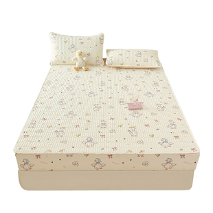 夏季a类凉感冰丝凉席床笠三件套儿童软席床单高端可机洗2026新款