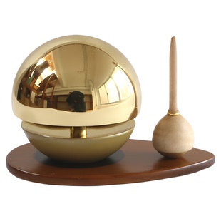 日本代购高冈铜器日本制铜合金铃铛 佛法器具 敲击铃铛 撞钟