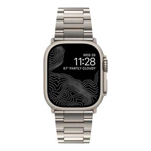 适用AppleWatch Ultra3表带钛合金新款苹果S11手表S10表带iwatch纯钛金属9高级感45mm男款钢带SE创意49mm腕带