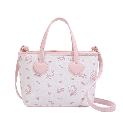 HelloKitty满印花少女风菜篮子包