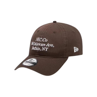 韩国正品纽亦华帽子newera新款棒球帽男女小标软顶英文学院鸭舌帽