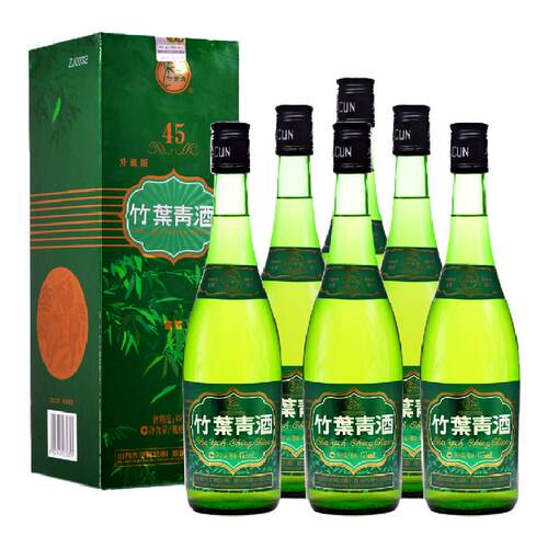 竹叶青酒45度牧童礼盒475ml*6瓶整箱山西杏花村汾酒露酒