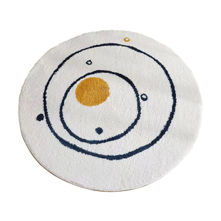 加厚圆形小地毯卧室吊篮摇椅垫子梳妆台化妆椅子垫书房电脑椅地垫