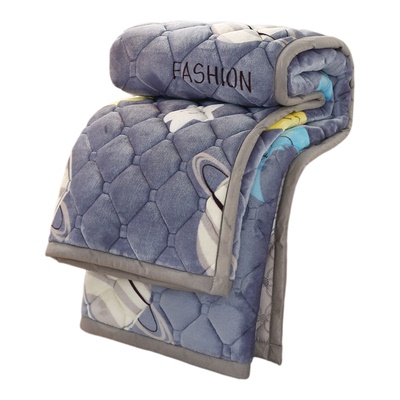 奶法兰绒床垫薄款榻榻米床盖冬季