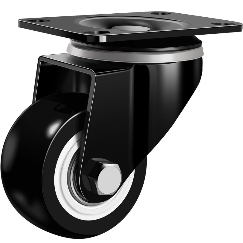 万向轮轮子脚轮1.5寸2寸3寸静音万象转向轮定向滚轮滑轮小号推车