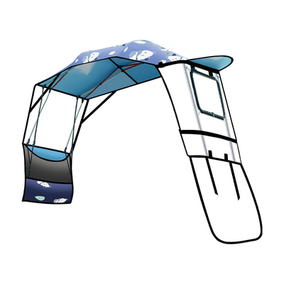 电动车遮雨棚可折叠快拆新款