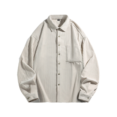 班尼路秋冬宽松加绒加厚衬衫男士