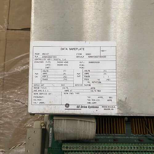 3VNWV030CT004 GE 数字I/O模块 PLC控制设备