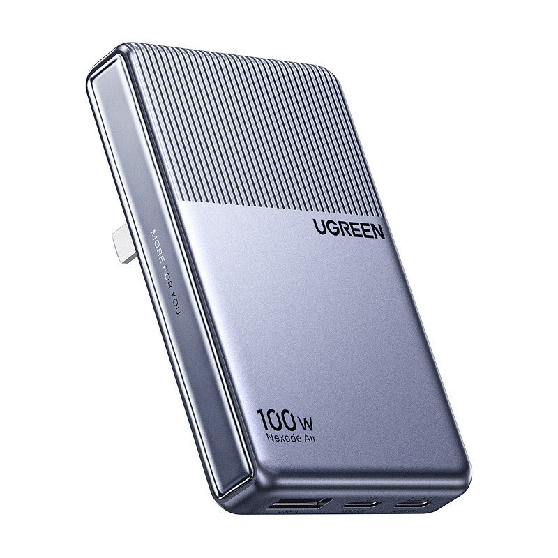 绿联100W小冰片充电器多口超薄PD快充头适用苹果17小米华为手机MacBook笔记本电脑迷你便携旅行氮化镓充电头 小超薄实拍商品图