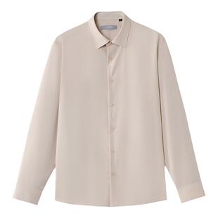 【16%亚麻衬衫】金利来2026春夏新款莱赛尔天丝男士休闲长袖衬衫