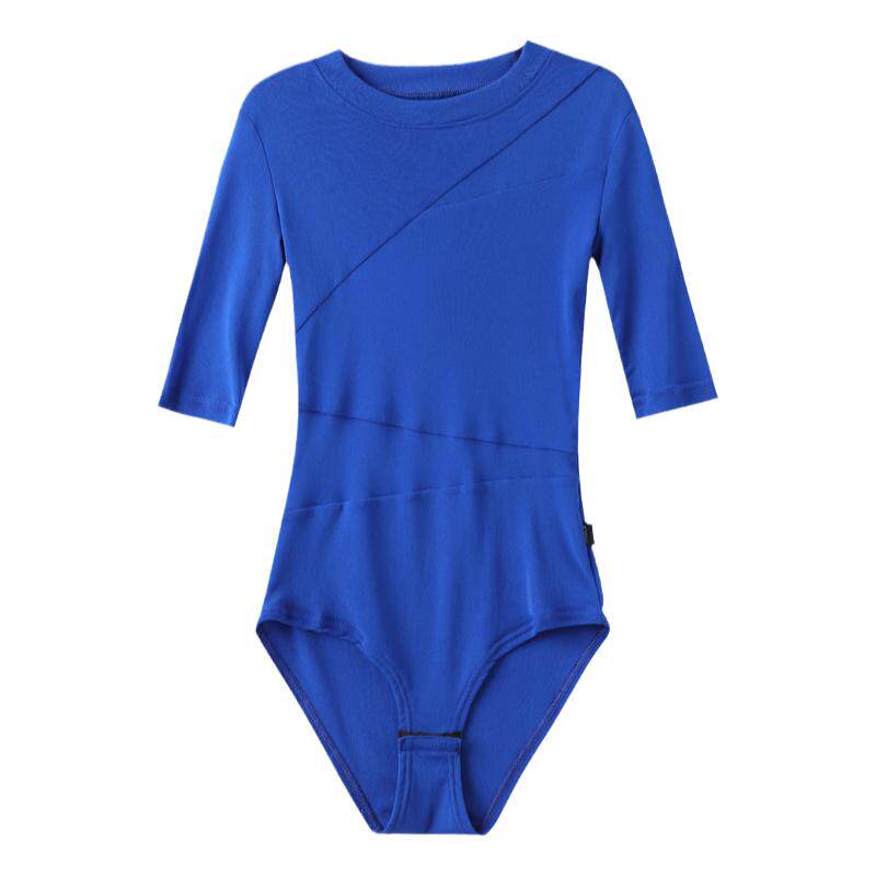拉丁舞服上衣女网纱2025新款成人连体长袖舞蹈形体服装高级感练功