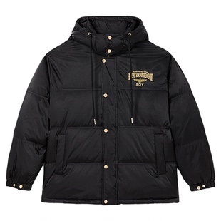 【鹅绒】BOYLONDON冬季连帽短款羽绒服男女同款休闲外套N28028