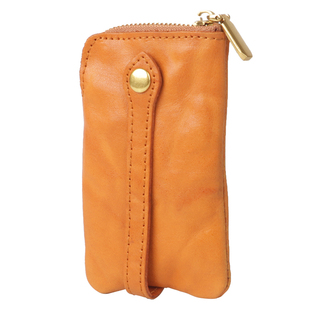 真皮复古女迷你钥匙包头层牛皮抽带式多功能零钱收纳汽车锁匙小包