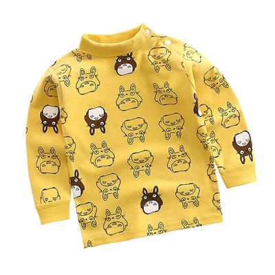 男童高领长袖上衣秋冬打底衫保暖