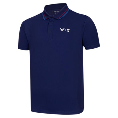 VICTOR威克多胜利羽毛球服俱乐部系列S-5504VBC针织短袖POLO衫
