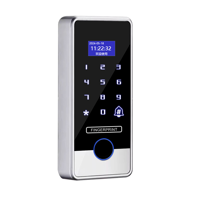 防水指纹门禁系统一体机玻璃门电插锁密码刷卡磁力锁门禁系统套装