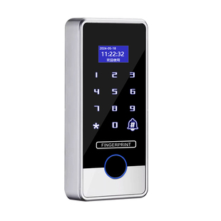 防水指纹门禁系统一体机玻璃门电插锁密码刷卡磁力锁门禁系统套装