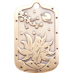 道家法器狐狸良缘吊坠招桃花项链九尾狐化烂桃花脱单神器夫妻和合