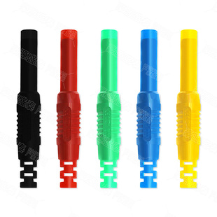 纯铜4mm香蕉插座安全护套型母座公母对接电源连接端子插孔测试座