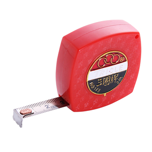 三圈5米卷尺高精度测量2米迷你卷尺子3m盒尺米尺不锈钢拉尺钢卷尺