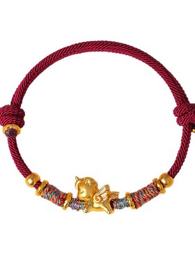 2026年本命年马年好运红绳手链