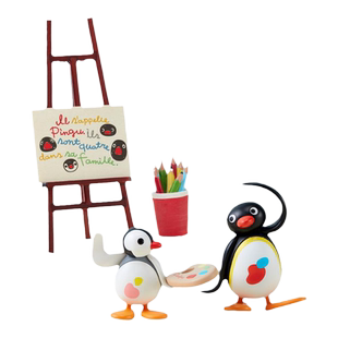KKV官方正品Pingu小剧场系列组合磁吸盲袋可爱迷你公仔玩具摆件