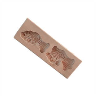 加深精品手工雕刻馒头糕点龙凤呈祥一斤鲤鱼元宝面食面点烘焙模具