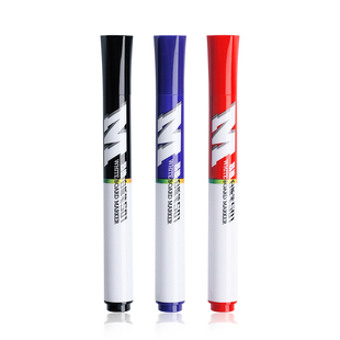 晨光易擦白板笔教师用会议办公记号笔黑板笔水性可擦儿童无毒彩色白板笔画板笔黑色蓝色红色大容量文具用品