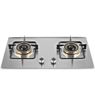 好太太燃气灶双灶天然气液化气灶台嵌入式家用不锈钢大火煤气灶炉