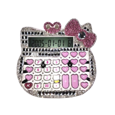 大屏卡通kt猫diy手工语音计算机