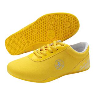 龙拳儿童武术小白鞋跆拳道太极训练功帆布鞋男女小学生太极功夫鞋