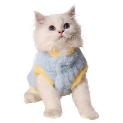 猫咪衣服秋冬保暖加厚布偶德文小猫马甲棉衣加绒冬天狗狗衣服宠物