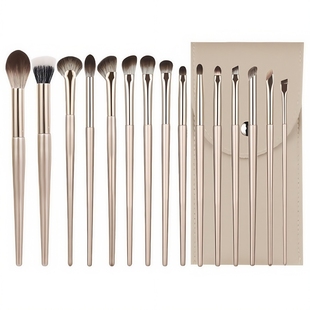 沧州鎏金化妆刷套装刀锋眼线鼻影晕染腮红散粉眼影刷全套化妆工具