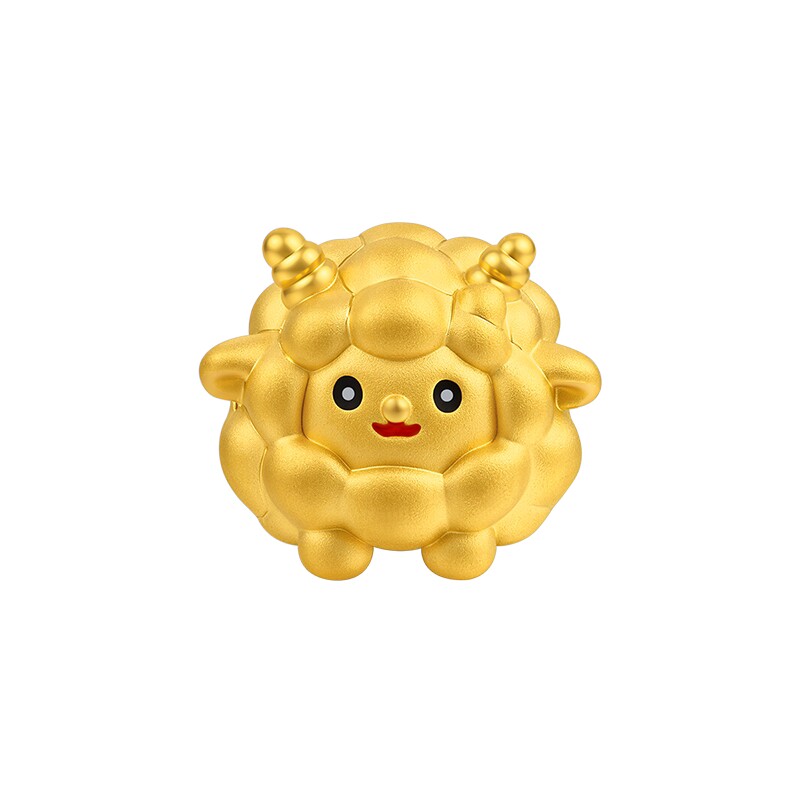 【百亿补贴】TSL谢瑞麟黄金转运珠生肖羊路路通足金绵羊串珠XR485