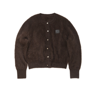 饮水鸟藏地祥纹100%牦牛绒拉绒圆领针织开衫毛衣软糯宽松保暖精致