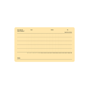 韩国Paperian月计划目标追踪表30天习惯打卡月度设立目标便签12张
