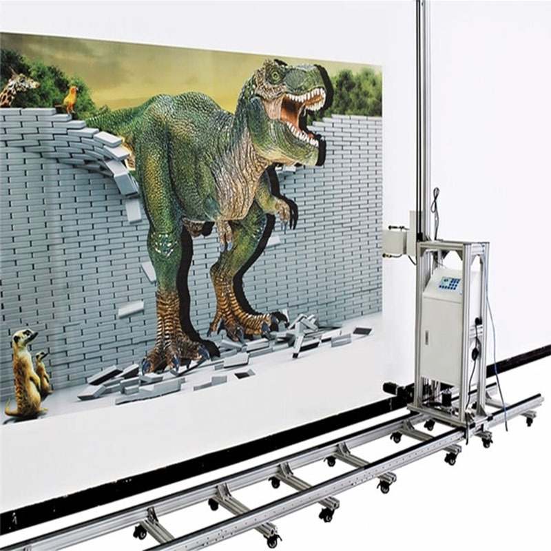 乾彩3D墙体彩绘机5D立体文化印刷机背景墙打印机户外广告喷绘机