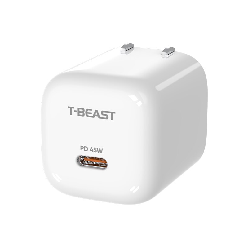 T-BEAST拾光兽45W冰点充可折叠氮化镓充电器智能温控Type-C快充头适用苹果17/16/15/安卓华为小米