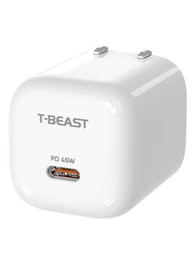 T-BEAST拾光兽45W冰点充可折叠氮化镓充电器智能温控Type-C快充头适用苹果17/16/15/安卓华为小米