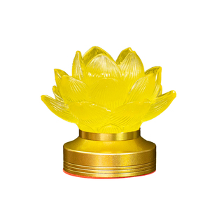 LED佛灯琉璃莲花灯供灯充电迷你家用摆件神台佛供灯长明灯手捧灯