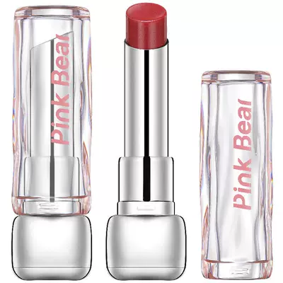 pinkbear皮可熊糖光口红固体唇蜜镜面精华滋润口红唇膏化妆品礼物