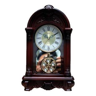 复古钟表座钟客厅家用报时中式坐钟台式老式时钟摆件中式摆钟桌面