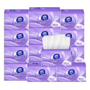 维达抽纸棉韧110抽6包压花家用餐巾纸面巾纸卫生纸巾实惠装抽取纸