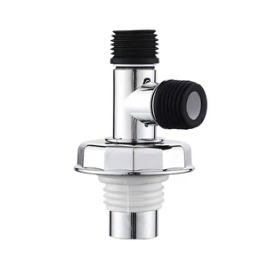 洗衣机下水止逆阀防反水下水管三头通地漏二合一排水管防溢水接头